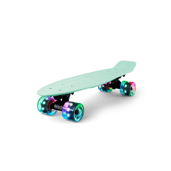 SKITCH® LED+ MINT GREEN Skateboard For Kids And Beginners Mini